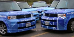 Del Mar Blue Delivery Vehicles in 2006